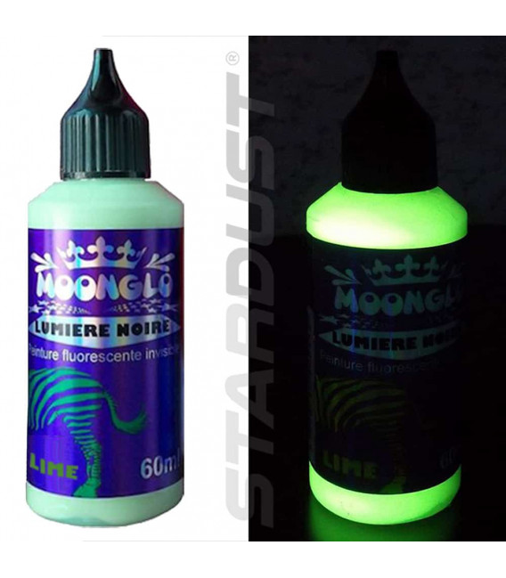 Pintura fluorescente luz negra 60ml AZUL