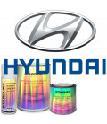 Pinturas para coche HYUNDAI - Código de color HYUNDAI en base bicapa al disolvente