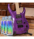 Pintura con purpurina CANDY para guitarra - Kit completo en aerosol