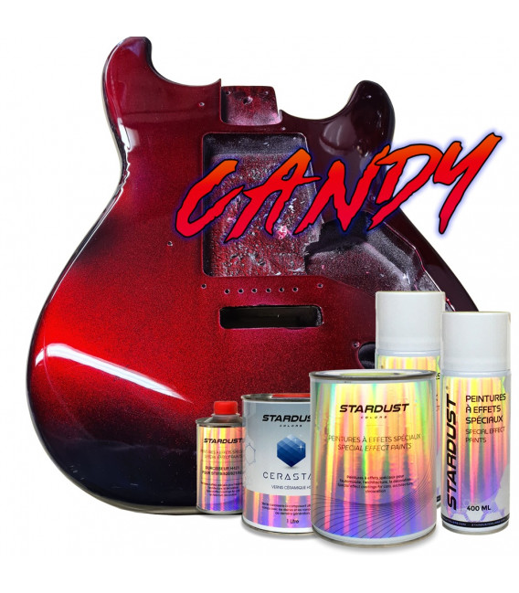 Kit de pintura CANDY para guitarra en spray o en pistola